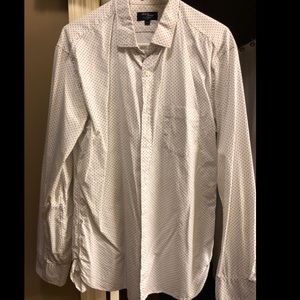 J Crew 2Ply 80’s Polka Dot Button Down Shirt